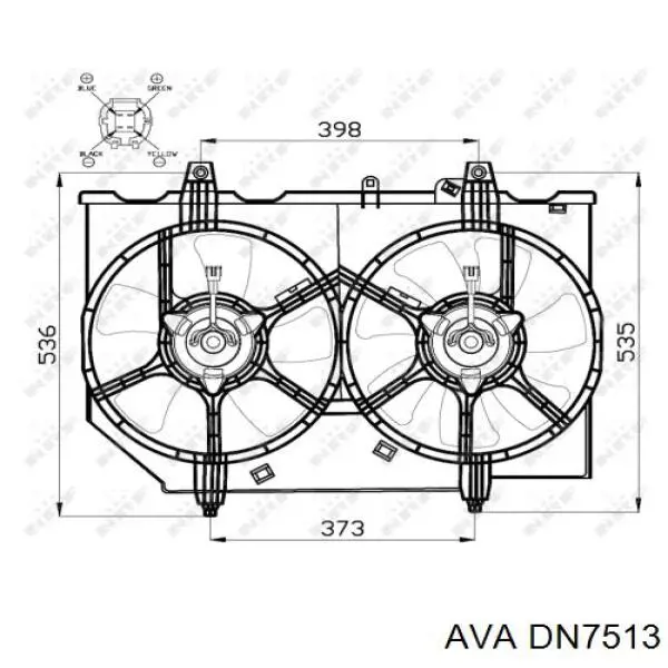 Dn Ava Difusor De Radiador Ventilador De Refrigeraci N