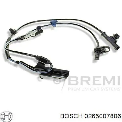 0265007806 Bosch Sensor Abs Delantero Izquierdo