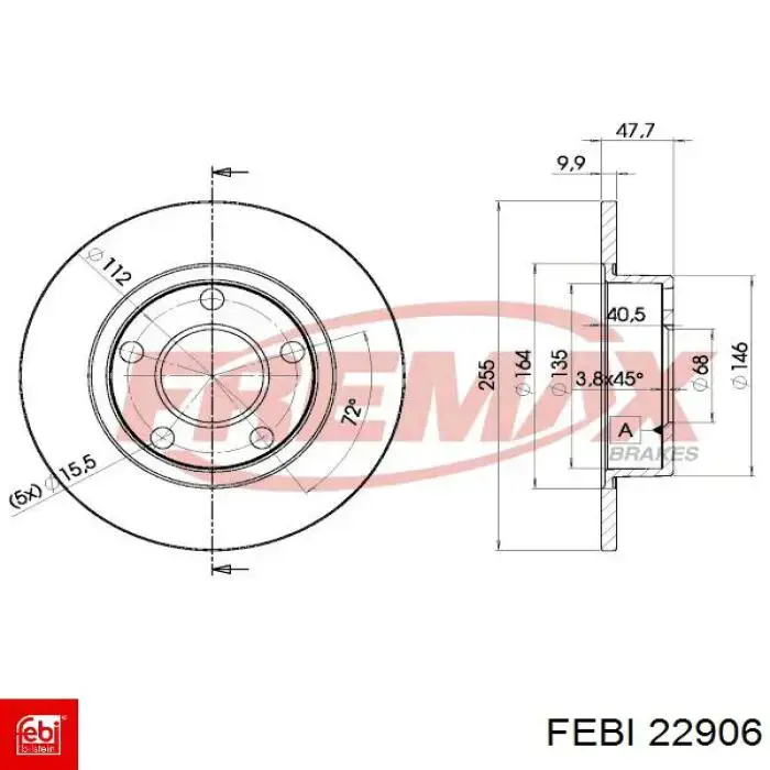 Brembo Disco De Freno Trasero