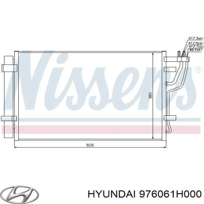 976061H000 Hyundai Kia Condensador Aire Acondicionado