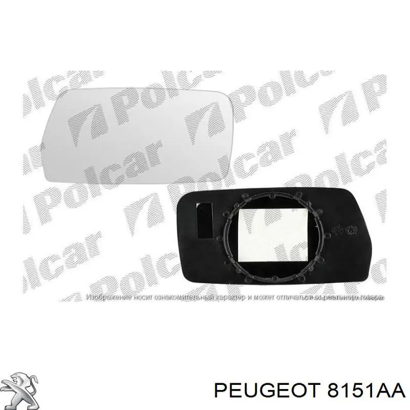 Aa Peugeot Citroen Cristal De Espejo Retrovisor Exterior Izquierdo