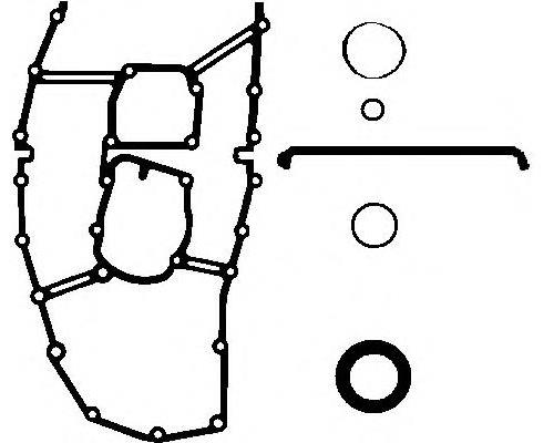 Juego de juntas, cárter de mando 872370 Elring