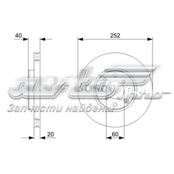 Disco de freno delantero Japan Parts DI815C