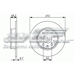 Comprar 0986479C20 Bosch Disco de freno trasero
