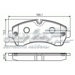 Comprar 0986495107 Bosch Pastillas delanteras de freno