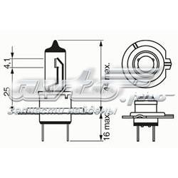 Lámpara halógena 1987301012 Bosch
