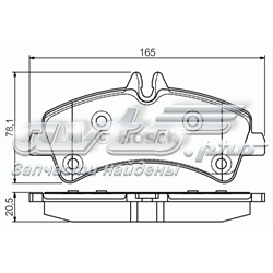 0986495099 Bosch pastillas de freno traseras