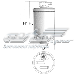 Filtro de gasoil Champion CFF100114