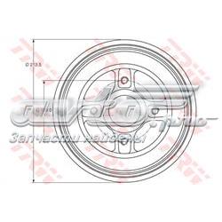 Freno de tambor trasero DB4214MR TRW