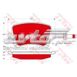 Comprar GDB1622DTE TRW Pastillas de freno traseras