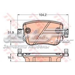Pastillas traseras de freno TRW GDB2042 precio, desde 28,63 EUR