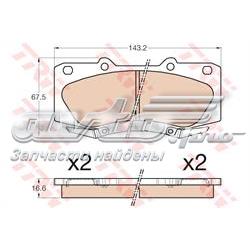 Pastillas de freno GDB3534 TRW