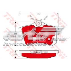 Comprar GDB1330DTE TRW Pastillas de freno traseras
