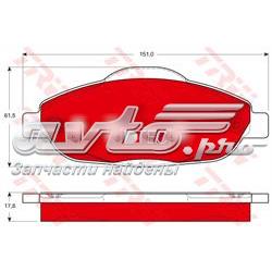 Pastillas de freno GDB1761DTE TRW