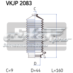Guardapolvo de dirección SKF VKJP2083 precio, desde 9,91 EUR