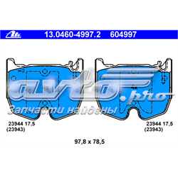 604997 ATE pastillas de freno delanteras