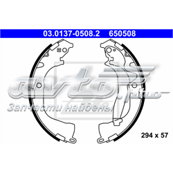 03.0137-0508.2 ATE zapatas de frenos de tambor traseras