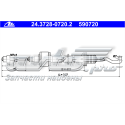 24.3728-0720.2 ATE cable de embrague