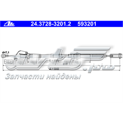 24.3728-3201.2 ATE cable de embrague