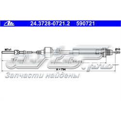 Cable de embrague ATE 24372807212 precio, desde 10,01 EUR
