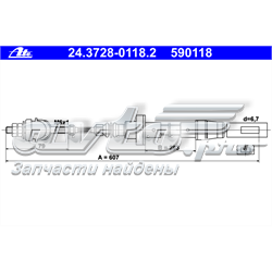 Cable embrague ATE 24372801182