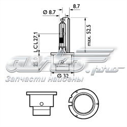 85126CMC1 Philips bombilla de xenon