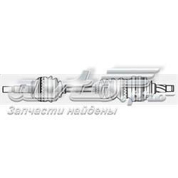 Semieje delantero derecho 24072 GKN-Spidan