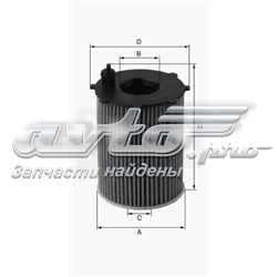 Filtro de aceite Volvo V40 525, 526