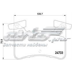 P50110 Brembo Pastillas freno traseras