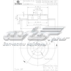 Disco de freno Brembo 08946120