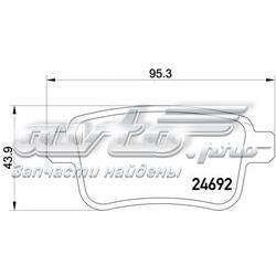 P50107 Brembo pastillas de freno traseras