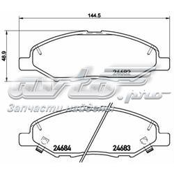 Comprar P56088 Brembo Pastillas delanteras de freno