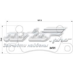Pastillas traseras Brembo P65027