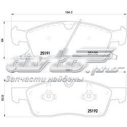 Pastillas de freno P37017 Brembo