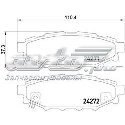 Pastillas traseras Brembo P78020