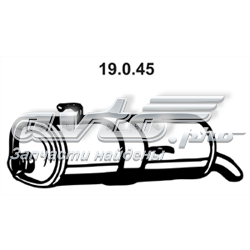 19045 Eberspracher silenciador posterior