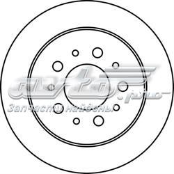 562215JC Jurid/Bendix disco de freno trasero