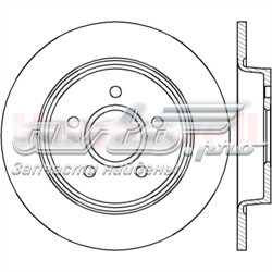 562411JC Jurid/Bendix disco de freno trasero