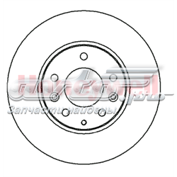 562449JC Jurid/Bendix freno de disco delantero