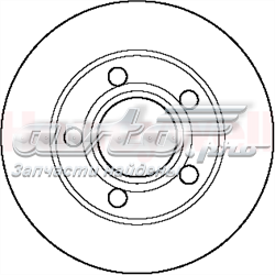 562089J Jurid/Bendix disco de freno trasero