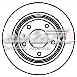 561477JC Jurid/Bendix disco de freno trasero