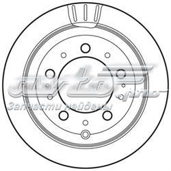 562744JC Jurid/Bendix disco de freno trasero