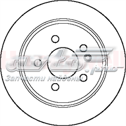 562100JC Jurid/Bendix disco de freno trasero