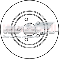 562202JC Jurid/Bendix freno de disco delantero