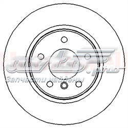 562310JC Jurid/Bendix disco de freno trasero