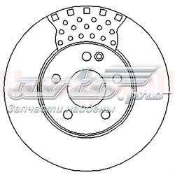 562314JC Jurid/Bendix freno de disco delantero