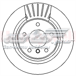 562316JC Jurid/Bendix disco de freno trasero