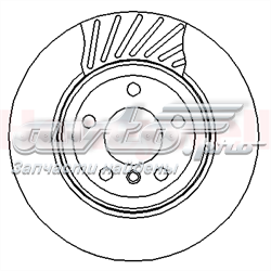 562327JC Jurid/Bendix disco de freno trasero