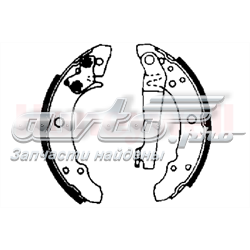 Zapatas de freno traseras Jurid/Bendix 361216J
