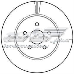 562824JC Jurid/Bendix disco de freno delantero